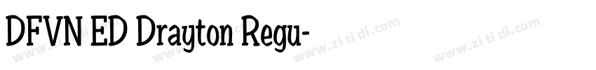 DFVN ED Drayton Regu字体转换